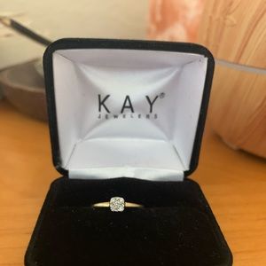 Diamond ring 1/3 ct Round cut 10k gold